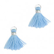 Mini Quaste 1.2cm - Silver-ice blue